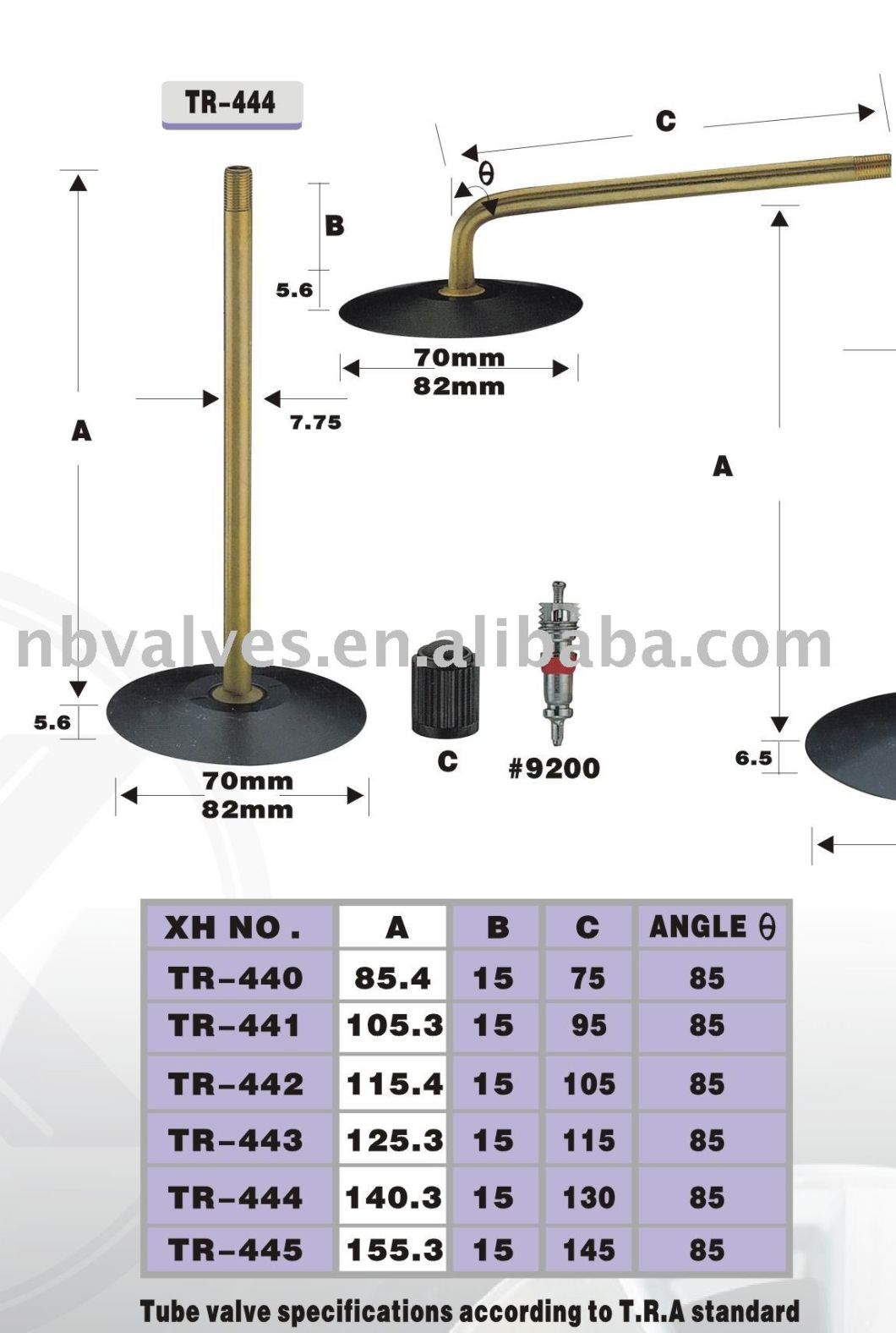 TR444 Tire Valves/Truck Tyre Valve/Truck Valves