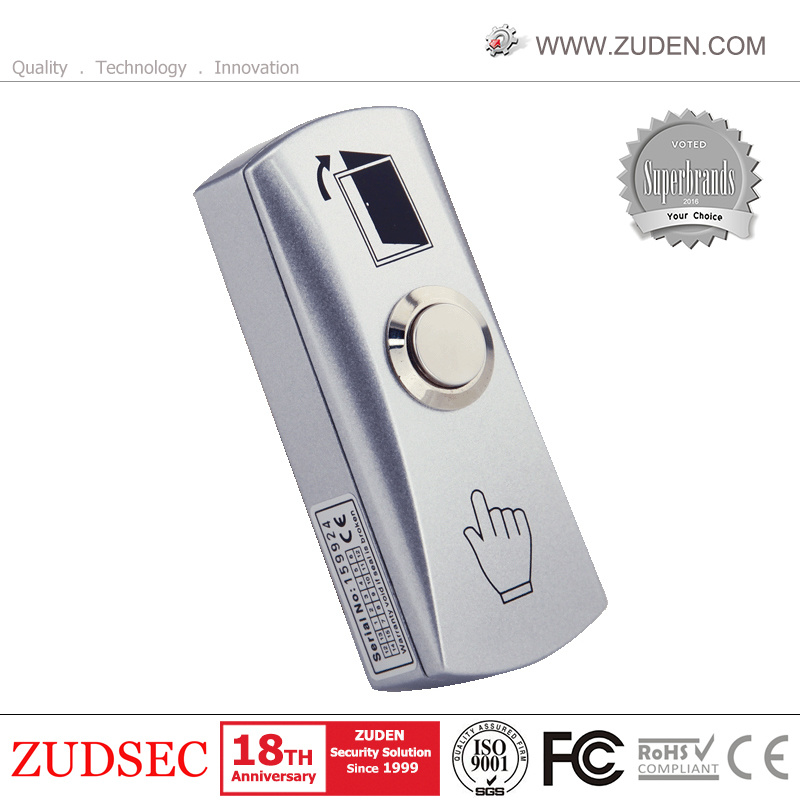 Access Control Exit Button with Zinc Alloy Plate & Steel Button