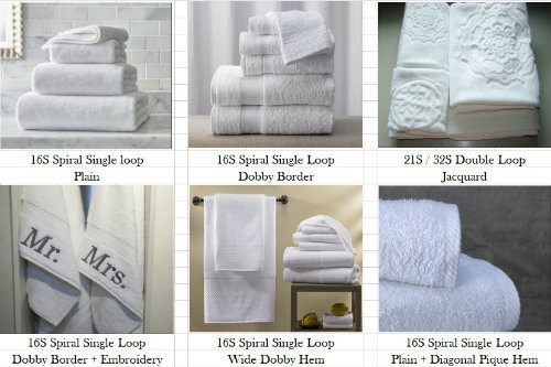 100% Ring Rpun Cotton Dobby Border Hotel Bath Towel