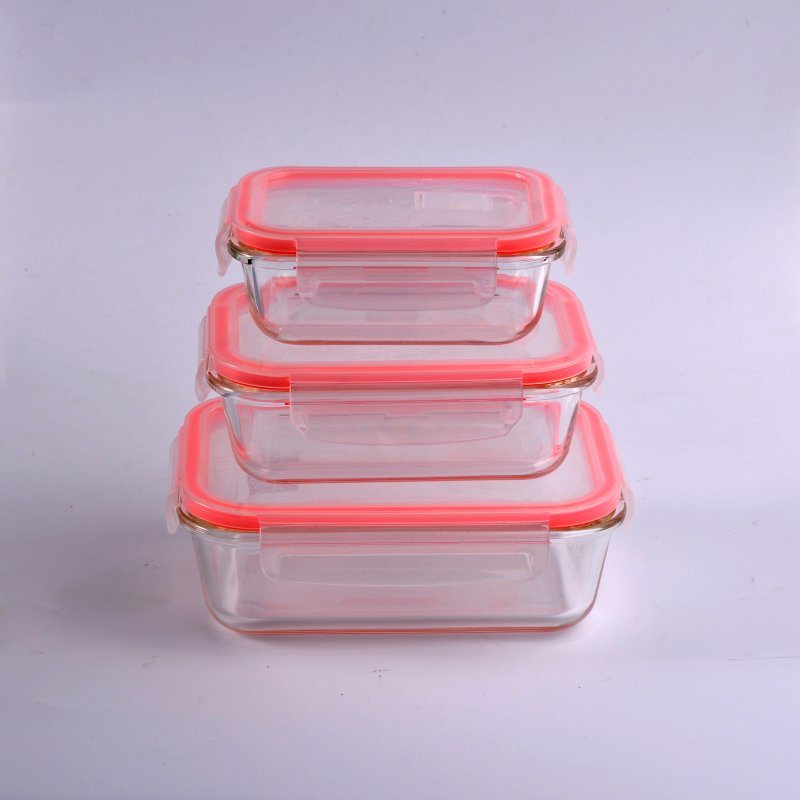 Stock Goods Separate Divider Glass Bowl with Lid