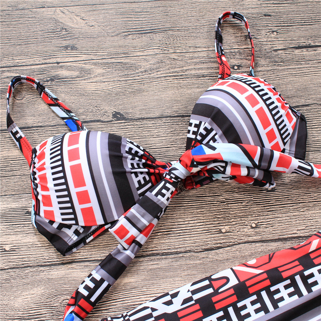 New Print Fashion Sexy Patterned Bikini Lady Swimwear