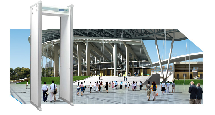 Security Application Walk Through Multi-Zones Metal Detector