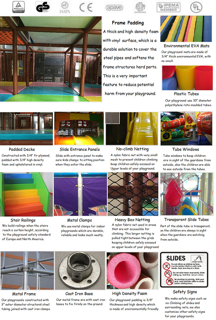 Colorful Daycare Playground Indoor Kids Plastic Indoor Playground