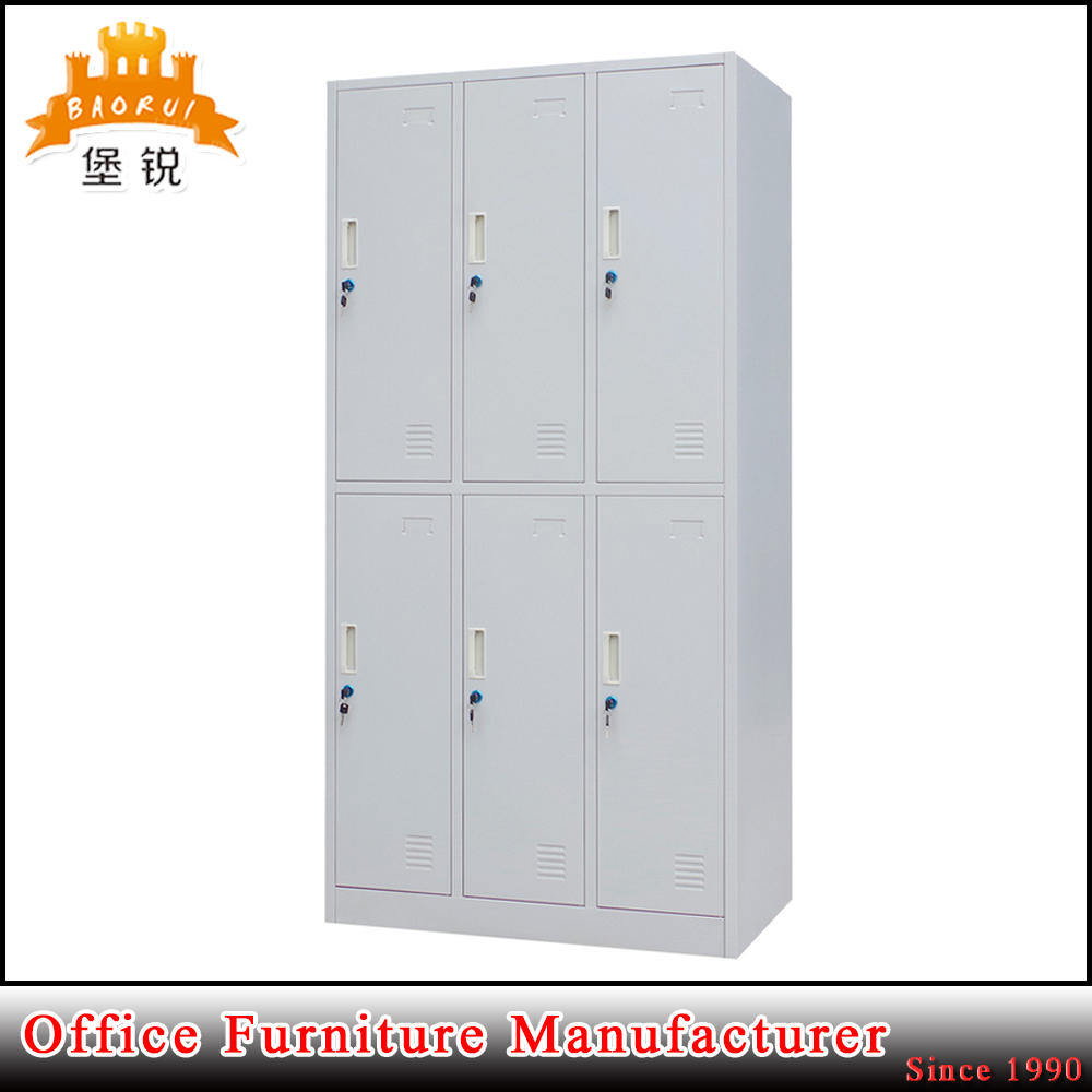 6 Door Steel Clothes Storage Metal Gym Locker