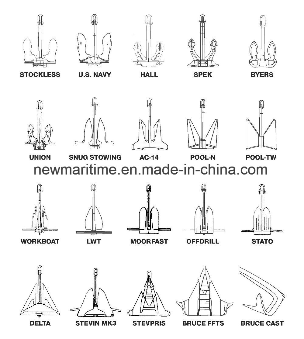 Steel Casting Type ABC Hall Anchor Navy Ship Anchors Sale Marine Anchors