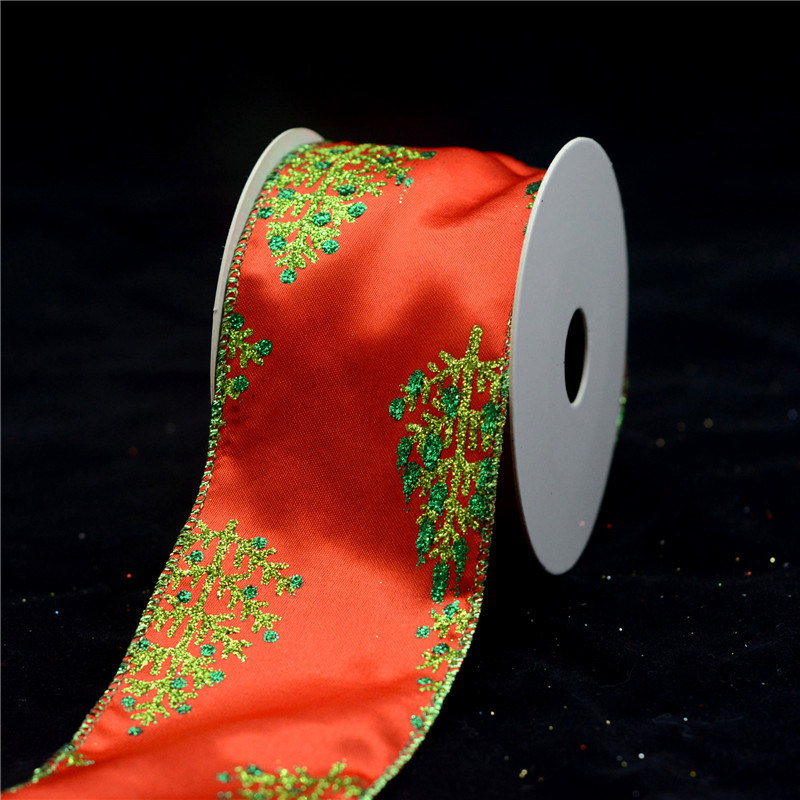 Glitter Red Gift Ribbon and Bow