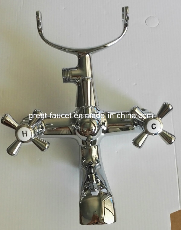 Bathroom Shower Faucet with Cross Handle