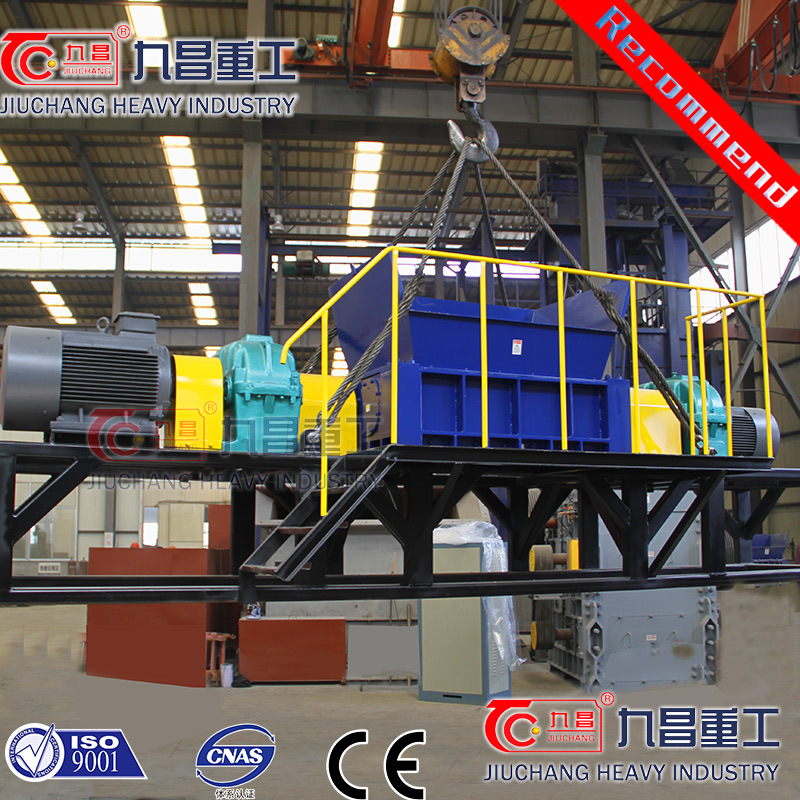 PE PVC Plastic Crusher with Double Shaft Shredder with ISO