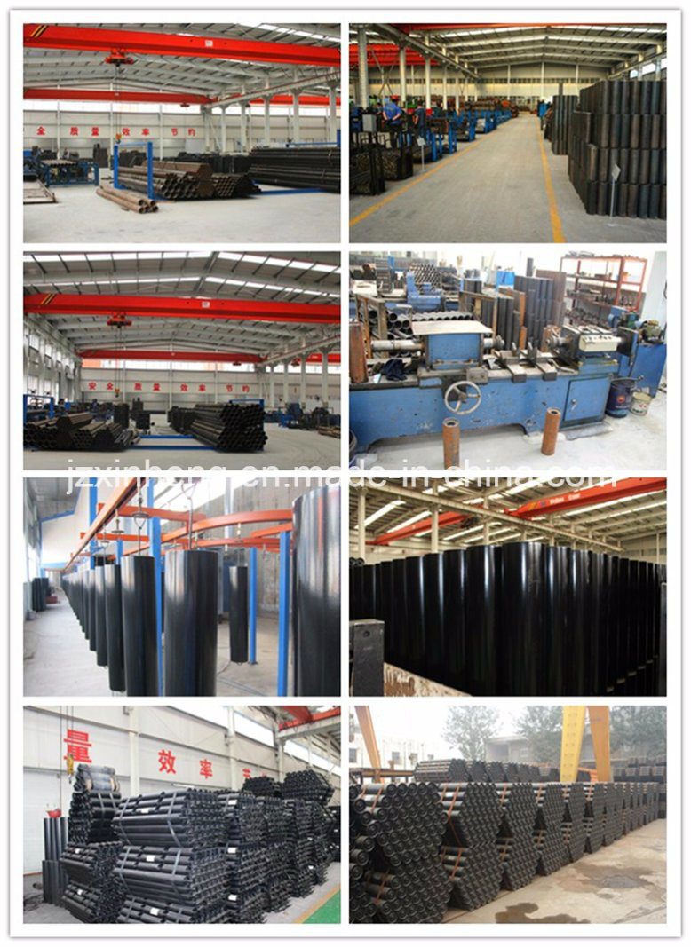 Belt Conveyor Rubber Impact Roller with Frame