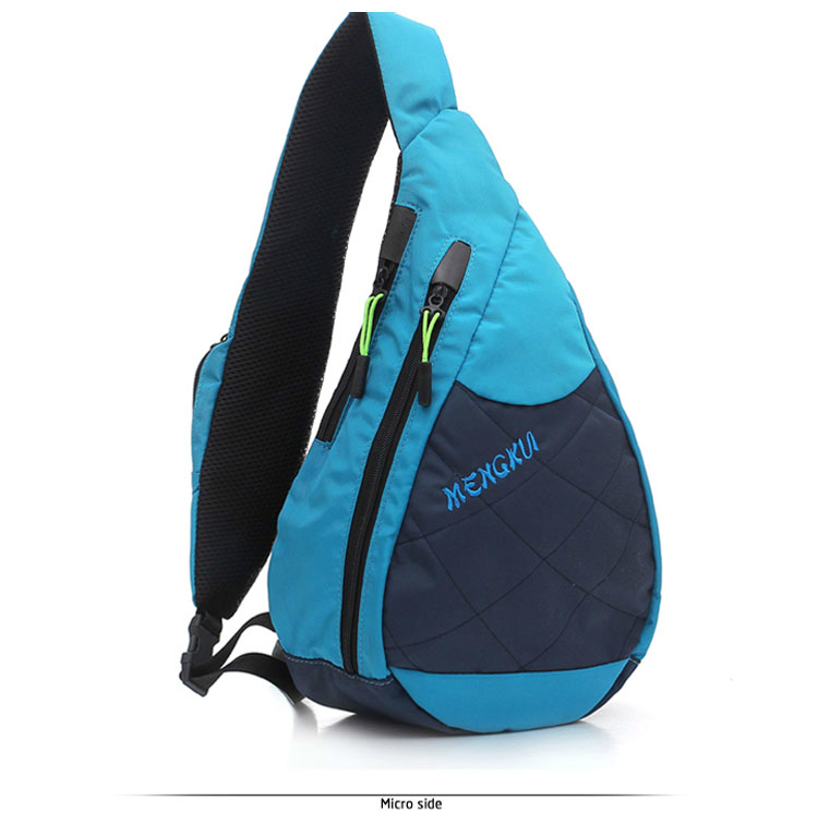 Leisure Waterproof Nylon Triangle Sling Bag for Sports Travel Outdoor