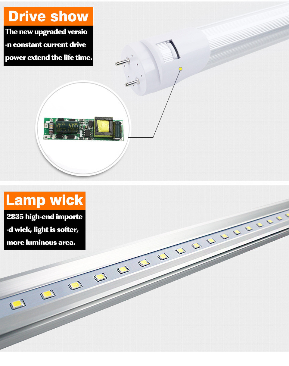 Ce/RoHS/PSE Thd<10% 1.2m 18W 1800lm T8 LED Tube Light Fluorescent