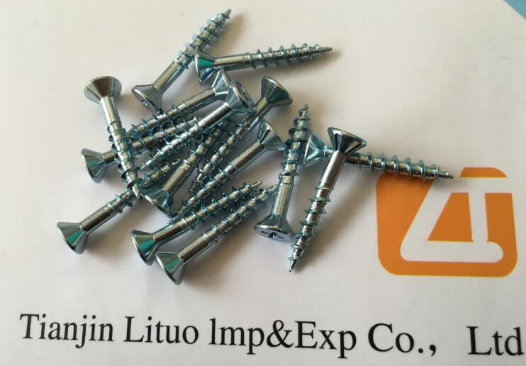Good Price Quality DIN 7505 White Zinc Chipboard Screws
