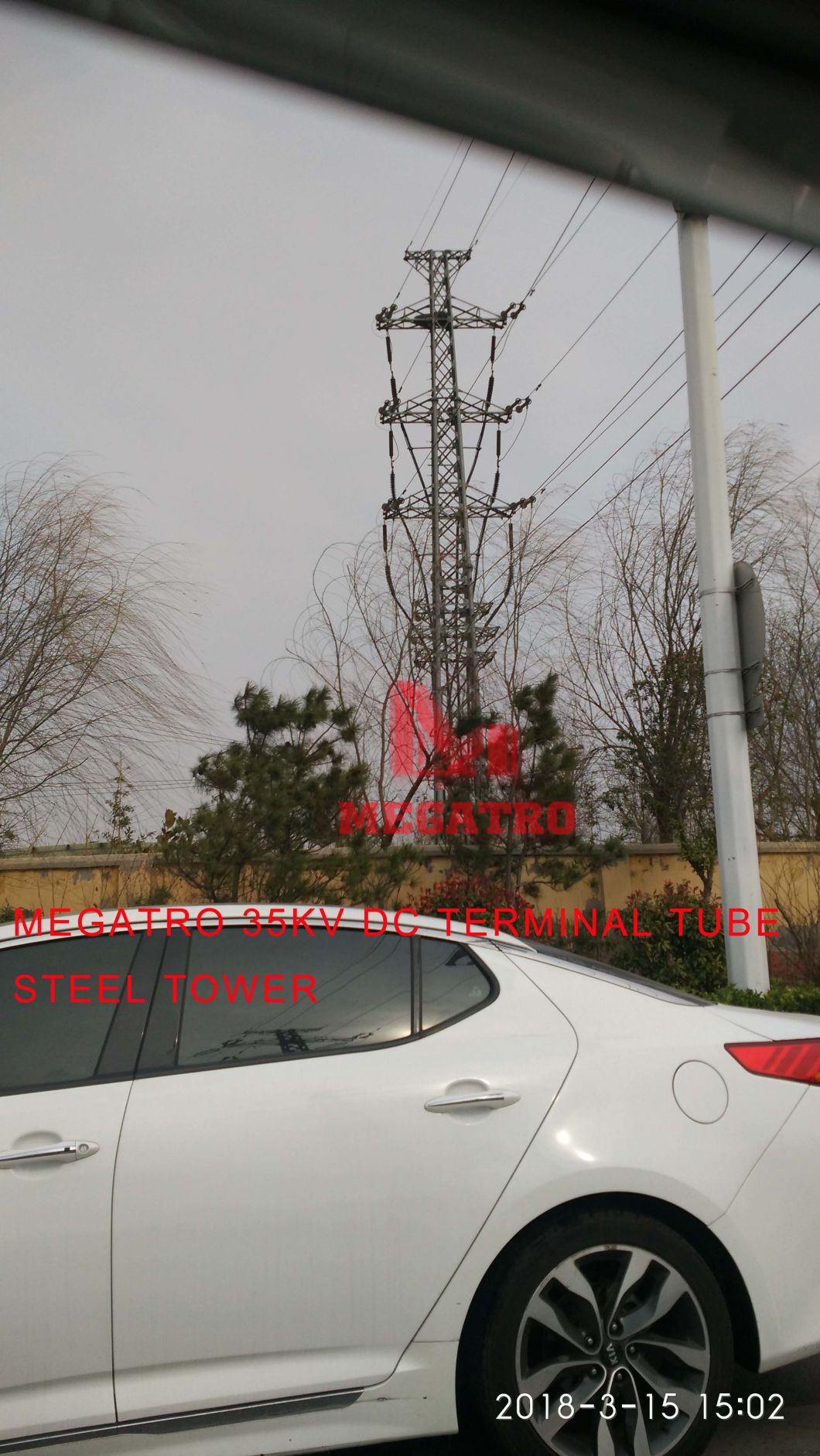 Megatro 35kv Line DC Tension Tube Steel Tower