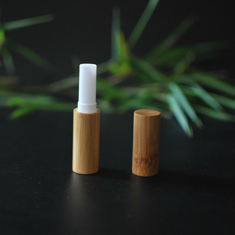 Empty Bamboo Lipstick Container