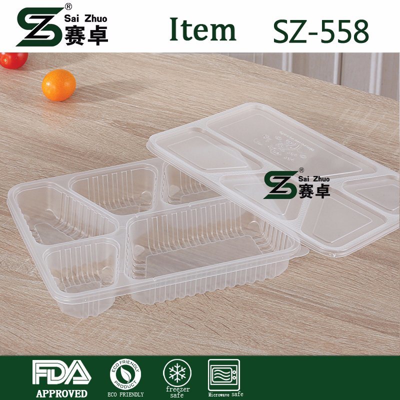 Disposable Food Container & High Quality PP Food Container & Microwave Food Box with Lid