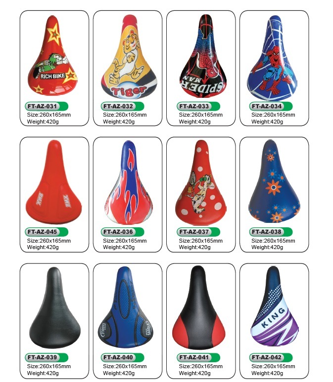 New Colorful Soft Children Bicycle Saddle Children Bicycle Parts