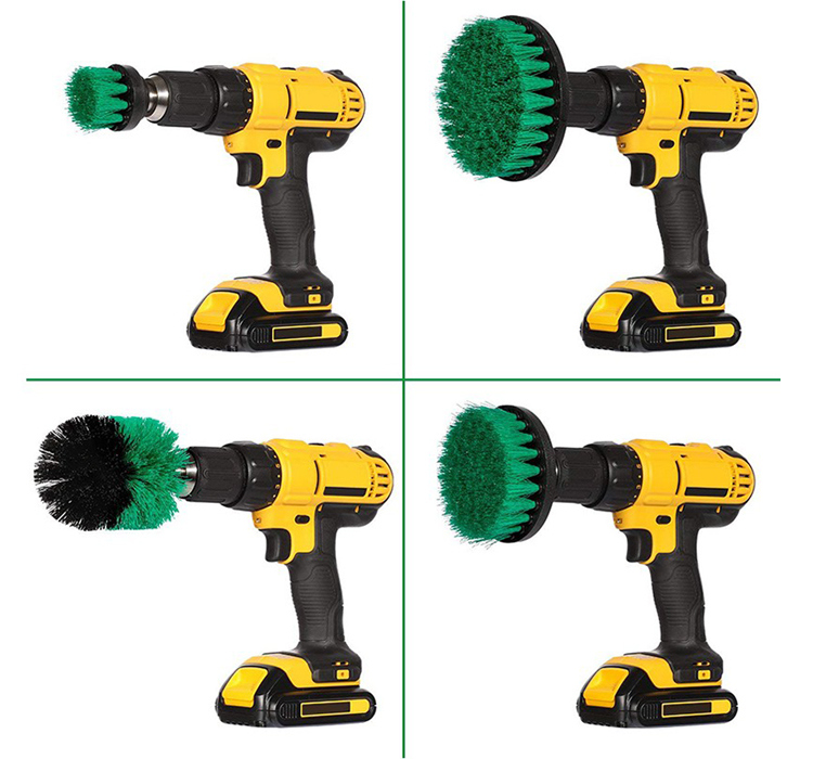 Many Different Sizes and Colors Electric Drill Brush Attachment Kit