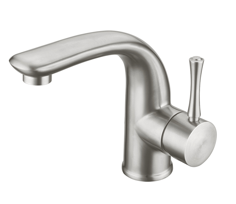 Single Handle 304 Stainless Steel Basin Faucet Mixer