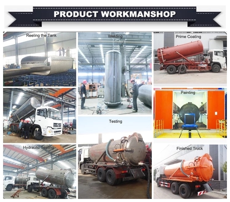 High-Pressure Dongfeng Kingrun Sewer Flushing Vehicle Sewage Suction Truck with 8m3 Sewage Tank and 3m3 Water Tank