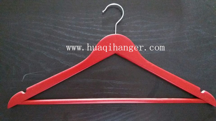 Hot Sale Natural Wooden Clothes Hanger with Bar