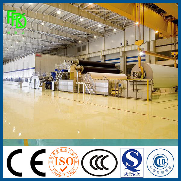 Best Cost Performance 3600mm Twin/Three / Triple Wires Rice Straw Recycling Liner Kraft Fluting Paper Making Machinery