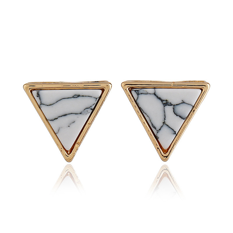 Fashion New Geometric Turquoise Women Alloy Earrings