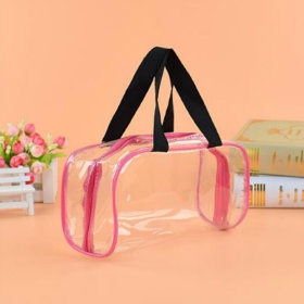 Custom PVC Clear Cosmetic Bag for Lady