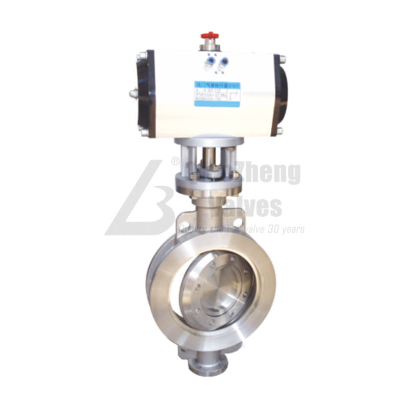 Pneumatic Wafer Metal Seal Seated Triple Offset Three-Eccentric Butterfly Valve D673hyf