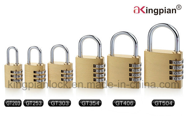 4 Digit Colorful Aluminum Code Combination Lock for Luggage 21mm