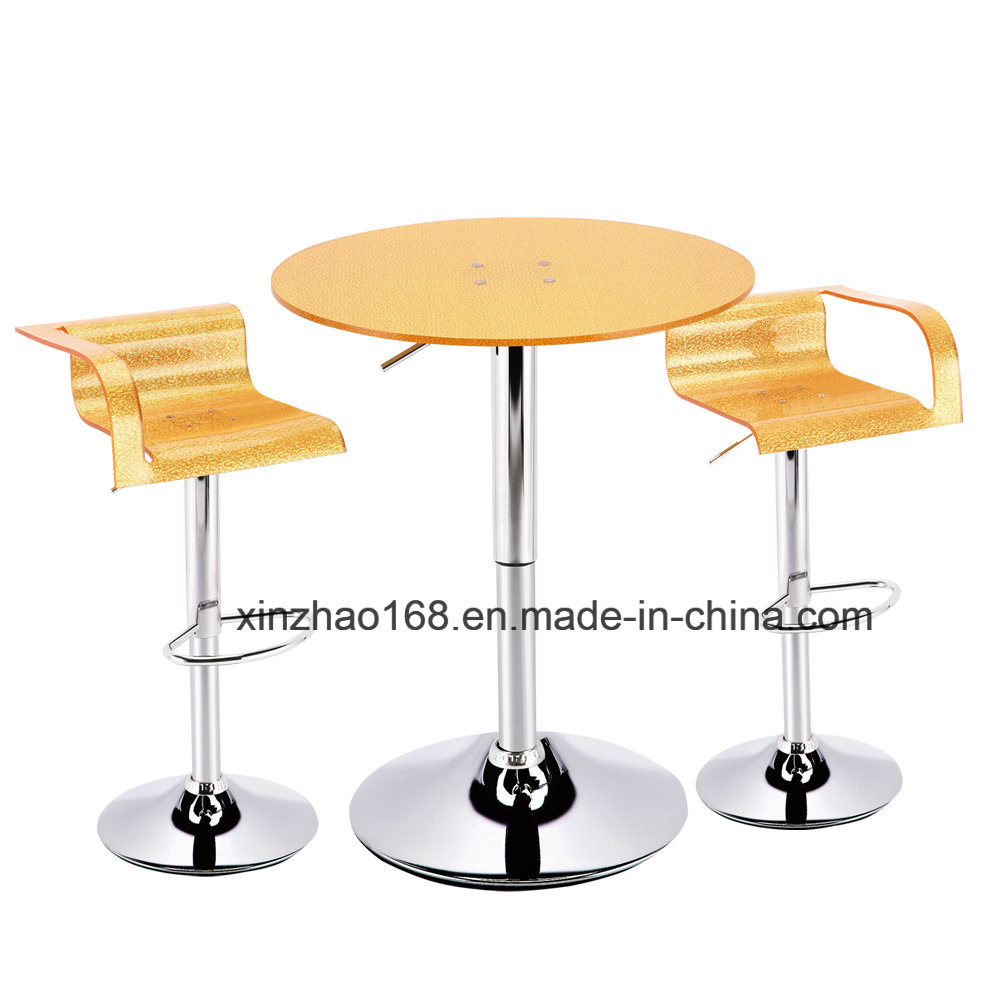 PP Material and Bar Set with Bar Chair Bar Table