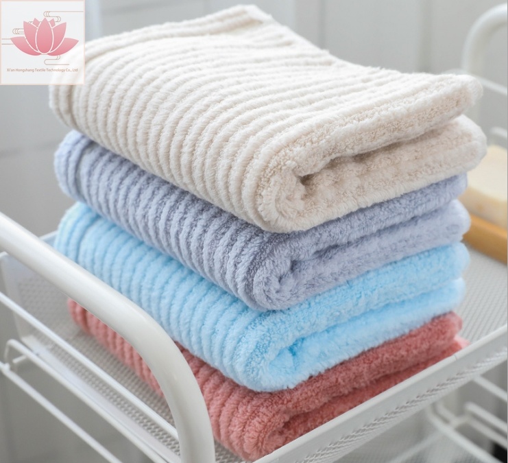 100% Cotton Yarn Dyed Woven Salon Jacquard Bathroom Washing Hand Towel