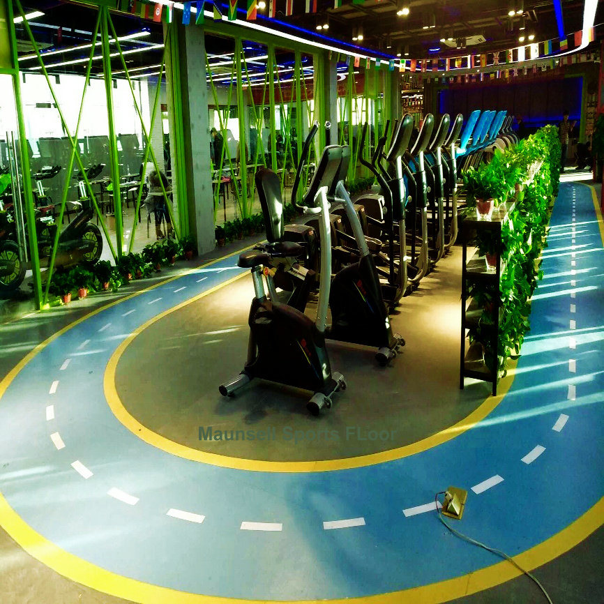 Indoor Cheap Gym PVC and Rubber Sports Flooring
