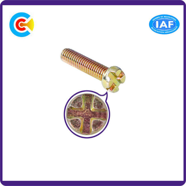 GB/DIN/JIS/ANSI Carbon-Steel/Stainless-Steel 4.8/8.8/10.9 Galvanizeddouble V Head Screw for Building Machinery/Industry