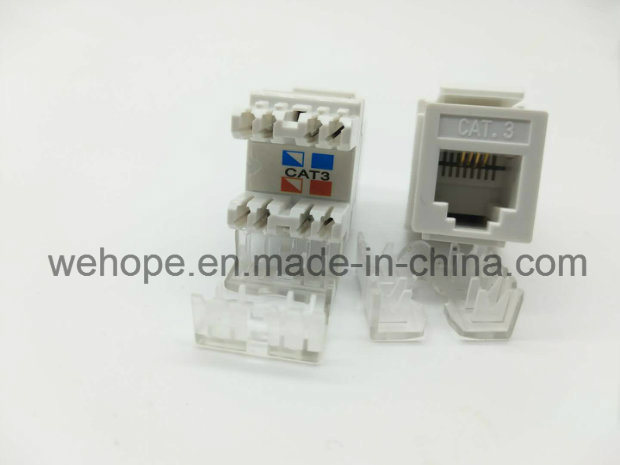 Female Telephone Keystone Modular Jack Cat3