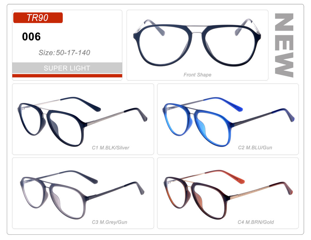 New Wholesale in Stock Small Order Tr90 Eyeglasses