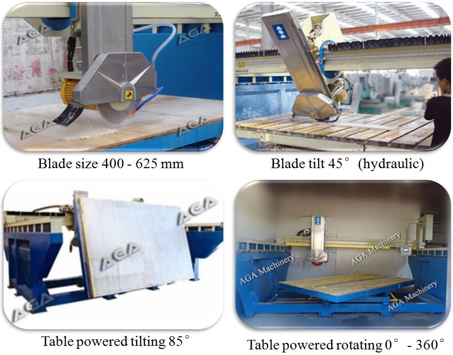 Premium USA Standard Stone Bridge Saw Cutting Granite Marble Quartz Stones (XZQQ625A)