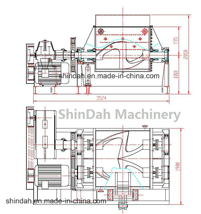 Sugar Paste Sigma Kneader Mixer with Electric Heating