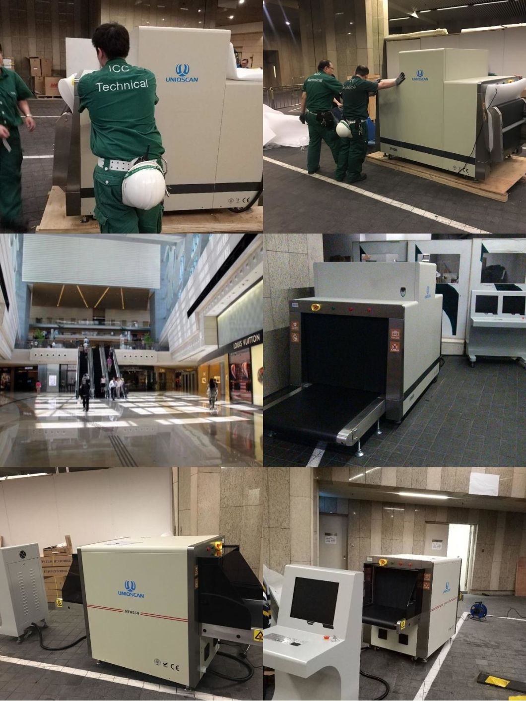 Large Tunnel 100*80cm Baggage Scanners Large Parcel X-ray System with Low-Profile Conveyor