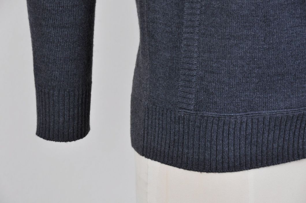 Classical Wool Blend Hooded Sweater for Men