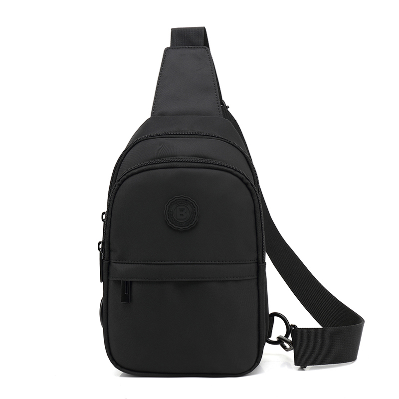 Fashion Outdoor Travel Sport Bag Polyester Crossbody Sling Shoulder Bag USB Charging Anti Theft Backpack for Men School Bag