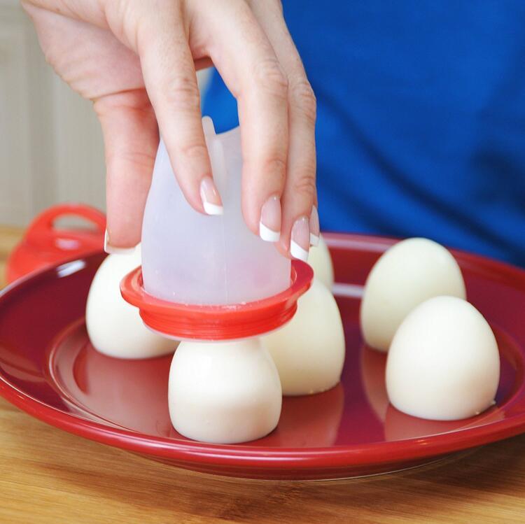 Egglettes - Egg Cooker Hard & Soft Maker, No Shell, Non Stick Silicone, Poacher, Boiled, Steamer