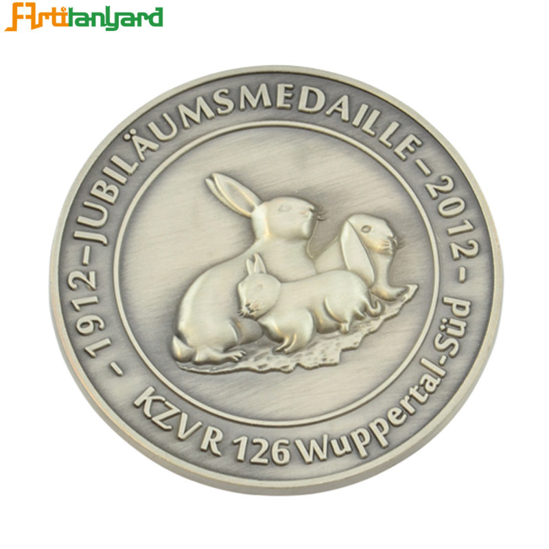 Metal Challenge Coin with Soft Enamel