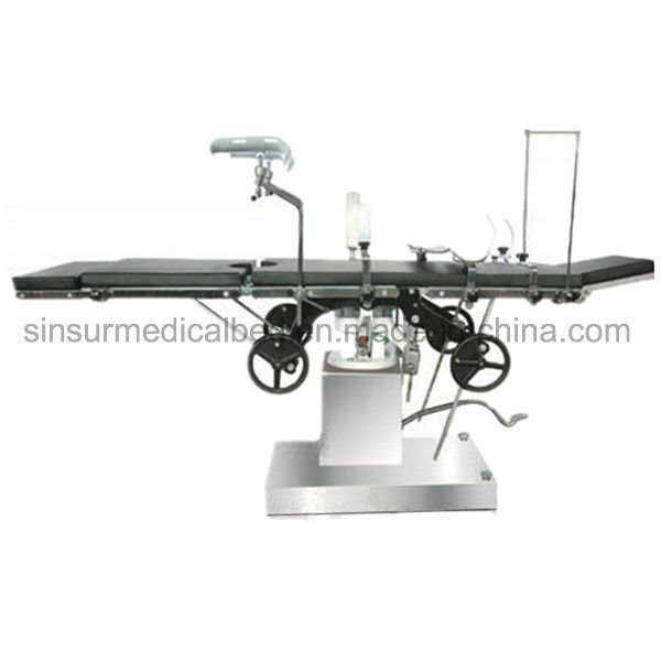 China Hospital Surgical Equipment Manual Multi-Function Operating Table