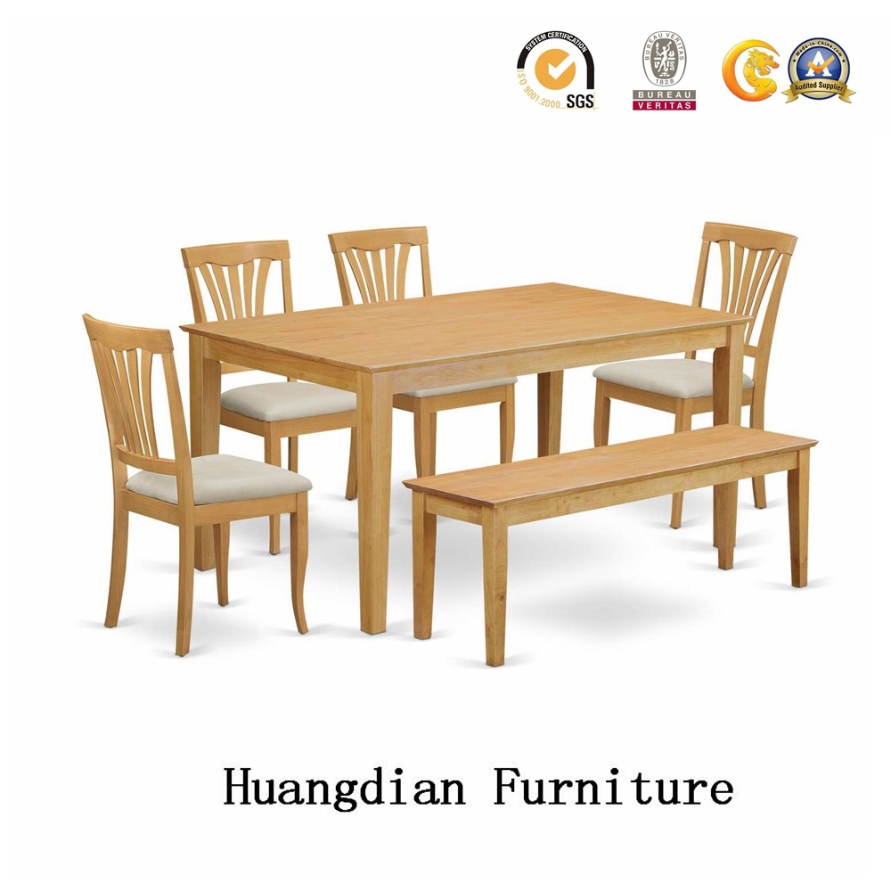 Modern Hotel Room Dining Furniture Restaurant Wooden Table and Chair Set (HD410)