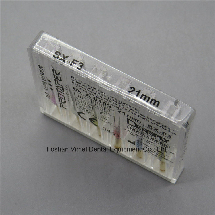 Hight Quality Dental Endo Rotary Dentsply Protaper Root Canal Files Sx-F3 21mm