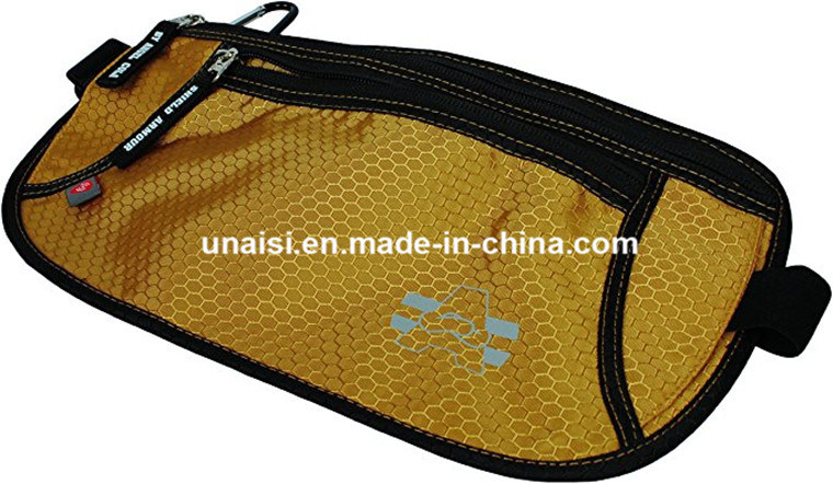 Anti-Theft Hidden Travelling Sports RFID Money Belt Waist Travel Bag