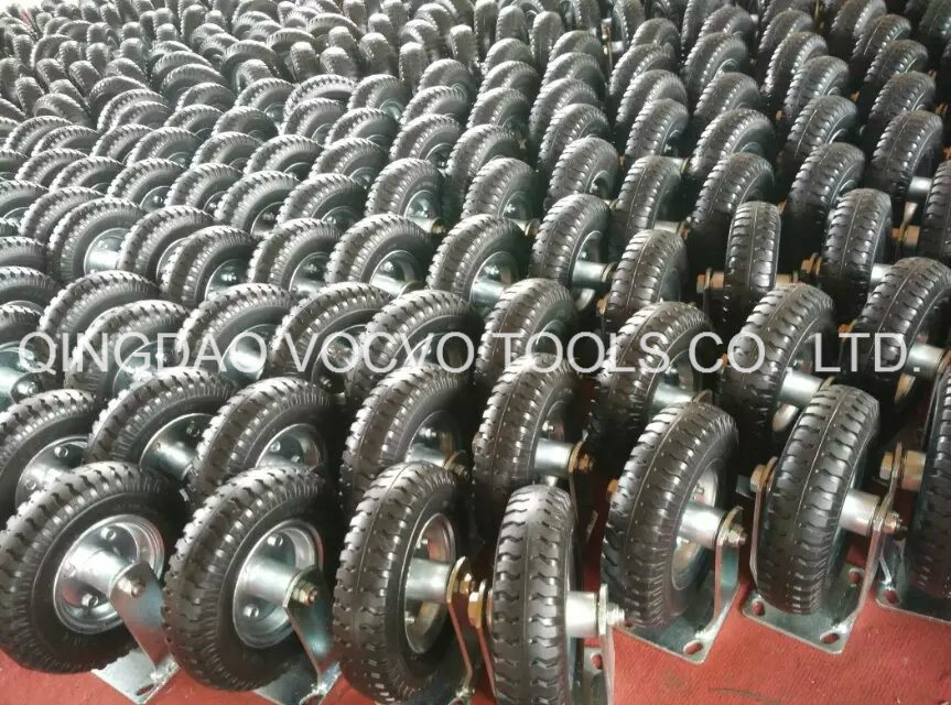 10 Inch PU Foam Solid Caster Wheel for Trolley Cart