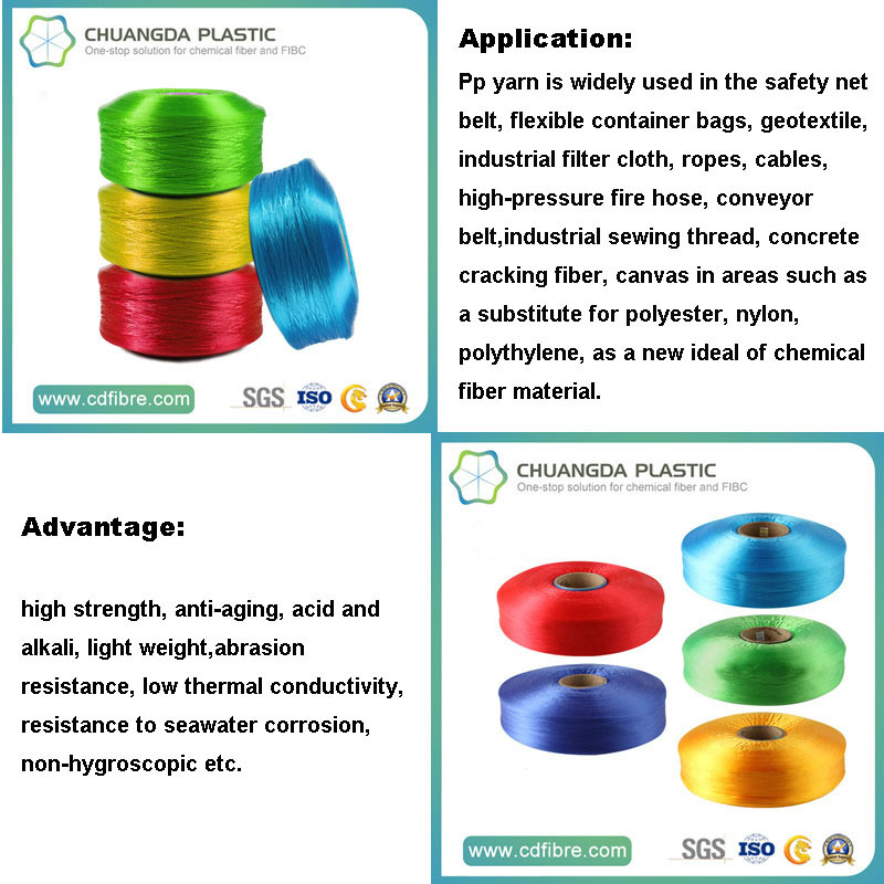 1250d FDY 100% Polypropylene Multifilament Yarn