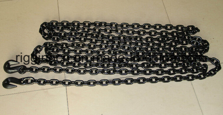 Stainless Steel Link Chain with Plate Eye and Snap Hook