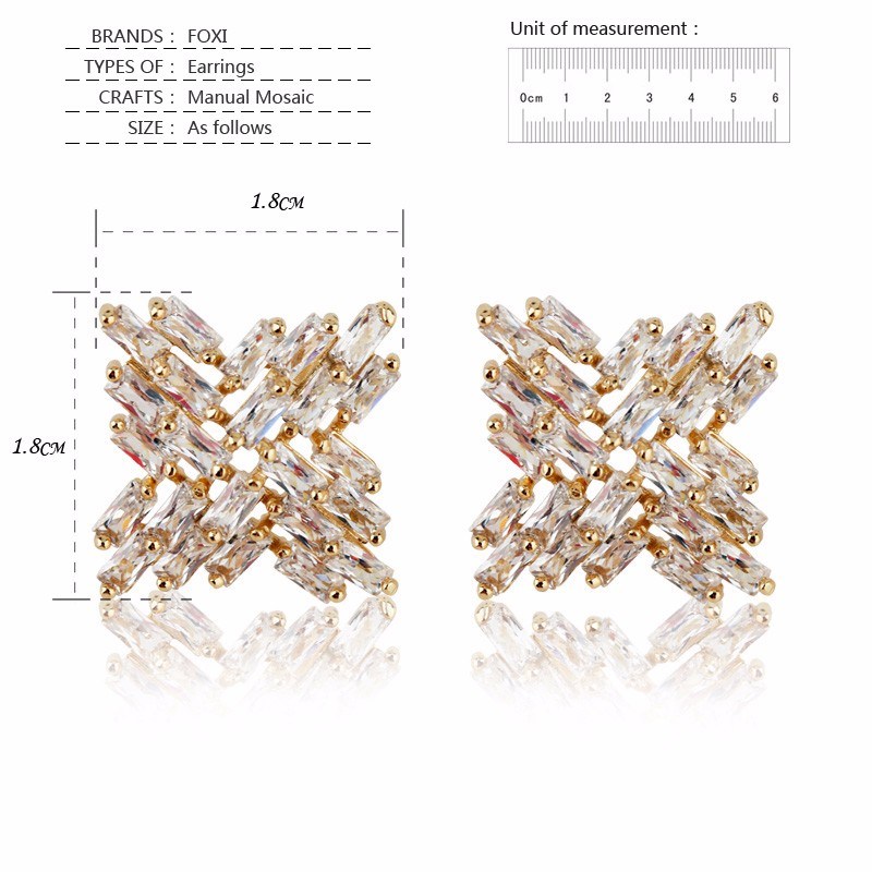 Luxury Design New 2016 Latest Gold Stud Earring Designs for Party